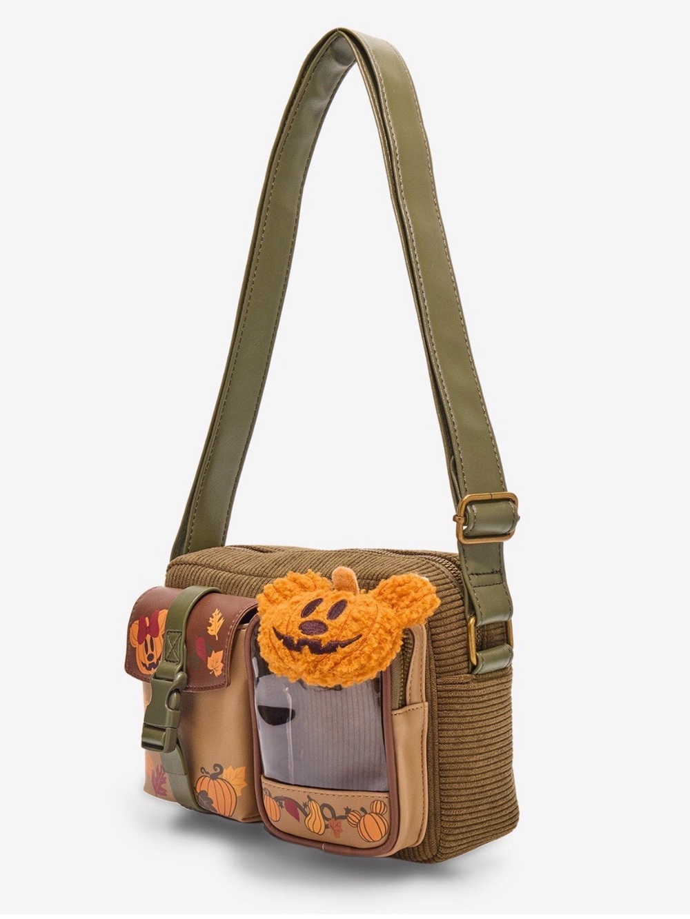 New Her Universe Disney Halloween Pumpkin Plush Shoulder Bag - Picture 2 of 4